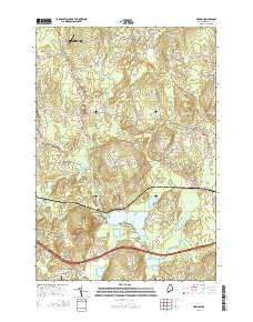 Hermon Maine Current topographic map, 1:24000 scale, 7.5 X 7.5 Minute, Year 2014