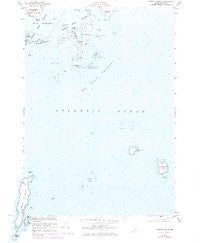 Hewett Island Maine Historical topographic map, 1:24000 scale, 7.5 X 7.5 Minute, Year 1955