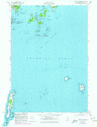 Hewett Island Maine Historical topographic map, 1:24000 scale, 7.5 X 7.5 Minute, Year 1955