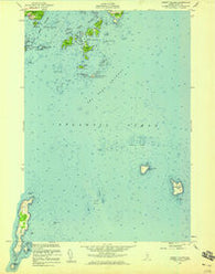 Hewett Island Maine Historical topographic map, 1:24000 scale, 7.5 X 7.5 Minute, Year 1955