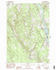 Hinckley Maine Historical topographic map, 1:24000 scale, 7.5 X 7.5 Minute, Year 1982