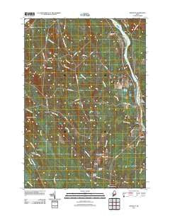 Hinckley Maine Historical topographic map, 1:24000 scale, 7.5 X 7.5 Minute, Year 2011