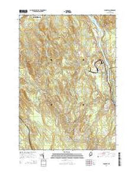Hinckley Maine Current topographic map, 1:24000 scale, 7.5 X 7.5 Minute, Year 2014