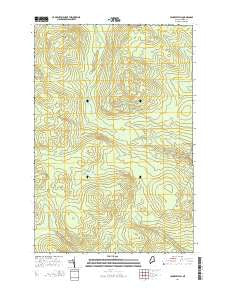 Hinckley Hill Maine Current topographic map, 1:24000 scale, 7.5 X 7.5 Minute, Year 2014