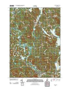 Hiram Maine Historical topographic map, 1:24000 scale, 7.5 X 7.5 Minute, Year 2011