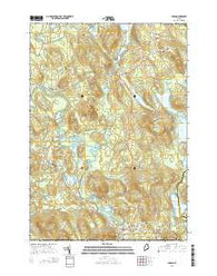 Hiram Maine Current topographic map, 1:24000 scale, 7.5 X 7.5 Minute, Year 2014