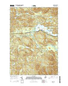 Holeb Maine Current topographic map, 1:24000 scale, 7.5 X 7.5 Minute, Year 2014