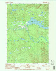 Holeb Maine Historical topographic map, 1:24000 scale, 7.5 X 7.5 Minute, Year 1989