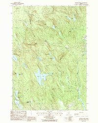 Hopkins Pond Maine Historical topographic map, 1:24000 scale, 7.5 X 7.5 Minute, Year 1988