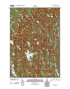 Hopkins Pond Maine Historical topographic map, 1:24000 scale, 7.5 X 7.5 Minute, Year 2011