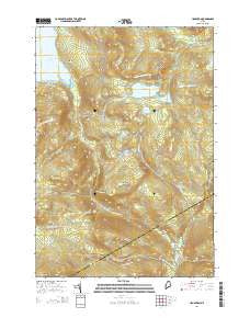 Houghton Maine Current topographic map, 1:24000 scale, 7.5 X 7.5 Minute, Year 2014