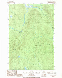 Houlton Pond Maine Historical topographic map, 1:24000 scale, 7.5 X 7.5 Minute, Year 1986