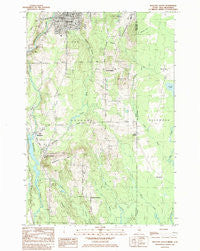 Houlton South Maine Historical topographic map, 1:24000 scale, 7.5 X 7.5 Minute, Year 1984