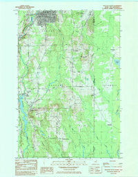 Houlton South Maine Historical topographic map, 1:24000 scale, 7.5 X 7.5 Minute, Year 1984