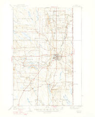 Houlton Maine Historical topographic map, 1:62500 scale, 15 X 15 Minute, Year 1938