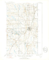 Houlton Maine Historical topographic map, 1:62500 scale, 15 X 15 Minute, Year 1951