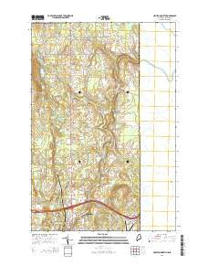 Houlton North Maine Current topographic map, 1:24000 scale, 7.5 X 7.5 Minute, Year 2014