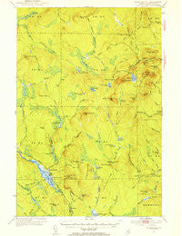 Howe Brook Maine Historical topographic map, 1:62500 scale, 15 X 15 Minute, Year 1954
