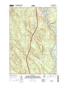 Howland Maine Current topographic map, 1:24000 scale, 7.5 X 7.5 Minute, Year 2014