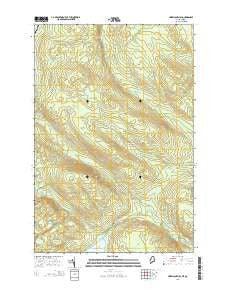 Hurricane Hill Maine Current topographic map, 1:24000 scale, 7.5 X 7.5 Minute, Year 2014