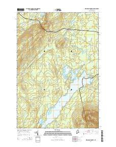 Indian Pond North Maine Current topographic map, 1:24000 scale, 7.5 X 7.5 Minute, Year 2014