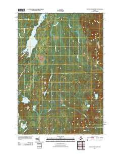 Indian Pond South Maine Historical topographic map, 1:24000 scale, 7.5 X 7.5 Minute, Year 2011