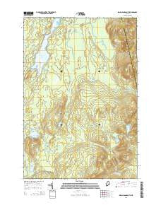 Indian Pond South Maine Current topographic map, 1:24000 scale, 7.5 X 7.5 Minute, Year 2014