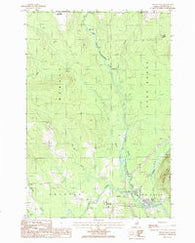 Island Falls Maine Historical topographic map, 1:24000 scale, 7.5 X 7.5 Minute, Year 1986