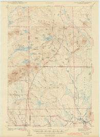 Island Falls Maine Historical topographic map, 1:62500 scale, 15 X 15 Minute, Year 1942