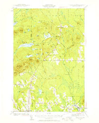 Island Falls Maine Historical topographic map, 1:62500 scale, 15 X 15 Minute, Year 1940