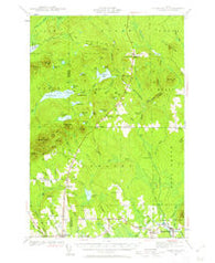 Island Falls Maine Historical topographic map, 1:62500 scale, 15 X 15 Minute, Year 1940