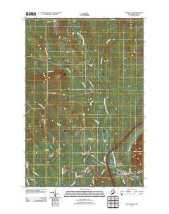 Island Falls Maine Historical topographic map, 1:24000 scale, 7.5 X 7.5 Minute, Year 2011