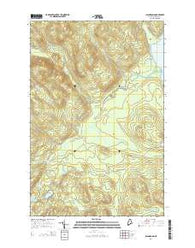 Island Pond Maine Current topographic map, 1:24000 scale, 7.5 X 7.5 Minute, Year 2014