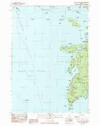 Isle Au Haut West Maine Historical topographic map, 1:24000 scale, 7.5 X 7.5 Minute, Year 1983