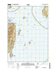 Isle Au Haut East Maine Current topographic map, 1:24000 scale, 7.5 X 7.5 Minute, Year 2014