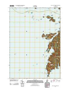 Isle Au Haut West Maine Historical topographic map, 1:24000 scale, 7.5 X 7.5 Minute, Year 2011