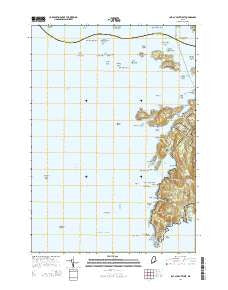 Isle Au Haut West Maine Current topographic map, 1:24000 scale, 7.5 X 7.5 Minute, Year 2014