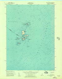 Isles Of Shoals Maine Historical topographic map, 1:24000 scale, 7.5 X 7.5 Minute, Year 1956