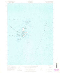 Isles of Shoals Maine Historical topographic map, 1:24000 scale, 7.5 X 7.5 Minute, Year 1956