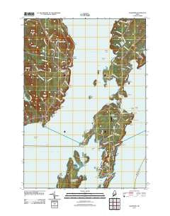 Islesboro Maine Historical topographic map, 1:24000 scale, 7.5 X 7.5 Minute, Year 2011