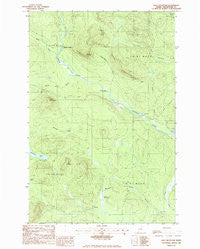 Jack Mountain Maine Historical topographic map, 1:24000 scale, 7.5 X 7.5 Minute, Year 1986