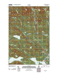 Jackman Maine Historical topographic map, 1:24000 scale, 7.5 X 7.5 Minute, Year 2011