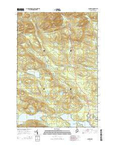 Jackman Maine Current topographic map, 1:24000 scale, 7.5 X 7.5 Minute, Year 2014