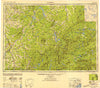 Jackman Maine Historical topographic map, 1:250000 scale, 1 X 2 Degree, Year 1949