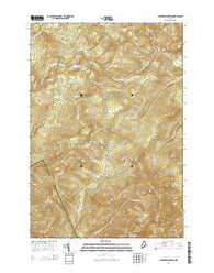 Jackson Mountain Maine Current topographic map, 1:24000 scale, 7.5 X 7.5 Minute, Year 2014