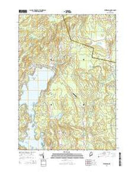 Jefferson Maine Current topographic map, 1:24000 scale, 7.5 X 7.5 Minute, Year 2014