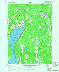 Jefferson Maine Historical topographic map, 1:24000 scale, 7.5 X 7.5 Minute, Year 1965
