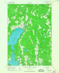 Jefferson Maine Historical topographic map, 1:24000 scale, 7.5 X 7.5 Minute, Year 1965