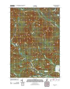 Jim Pond Maine Historical topographic map, 1:24000 scale, 7.5 X 7.5 Minute, Year 2011