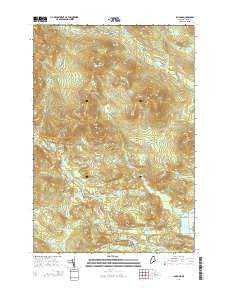Jim Pond Maine Current topographic map, 1:24000 scale, 7.5 X 7.5 Minute, Year 2014